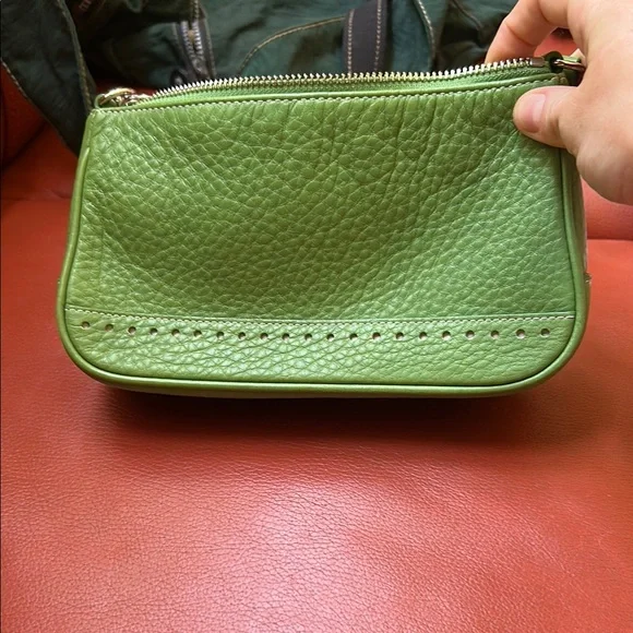 Coach Green Leather Shoulder Bag Y2K - Picture 5 of 5